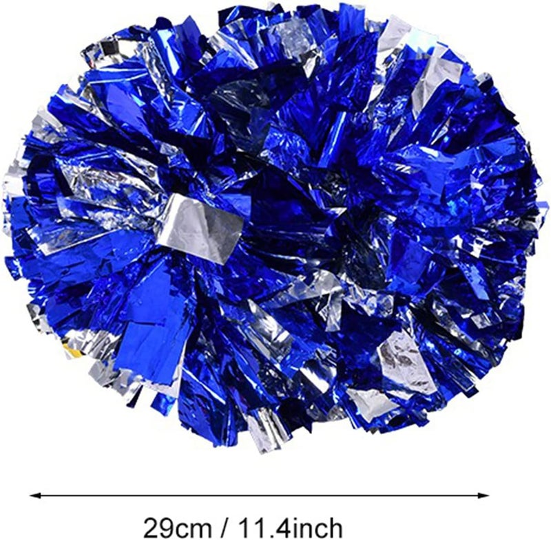 woobles Cheerleading Poms, Plastic Cheerleader Aerobics Pom Poms Pompoms for Dance Party School Sports Competition (1 Pair) - Image 5